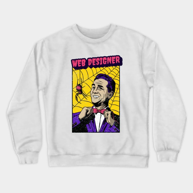 Web Designer - Retro Comic Pop Art design Crewneck Sweatshirt by Software Testing Life